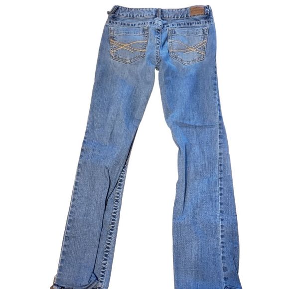 COPY - COPY - AEROPOSTALE LIGHTWASH CHELSEA SKINNY BOOTCUT JEANS SIZE 5/6 LONG - Picture 5 of 5